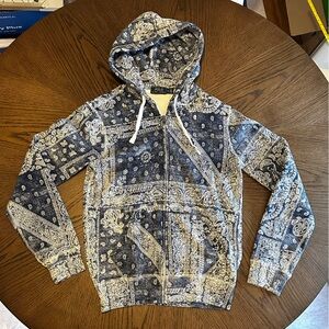 RARE Polo Ralph Lauren Paisley Zip Up Jacket